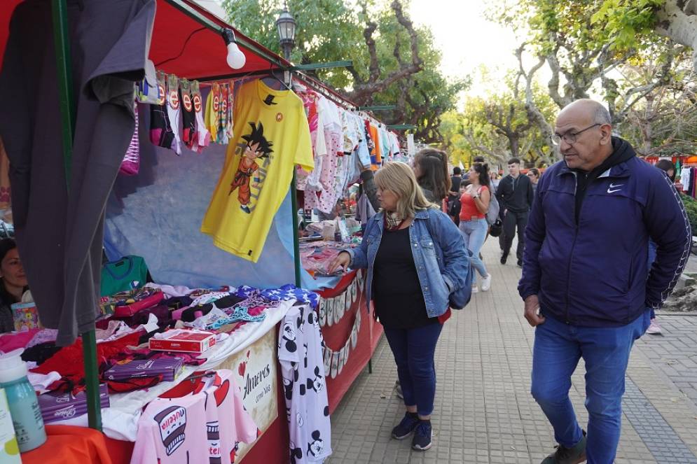 Algunos de los stands. 