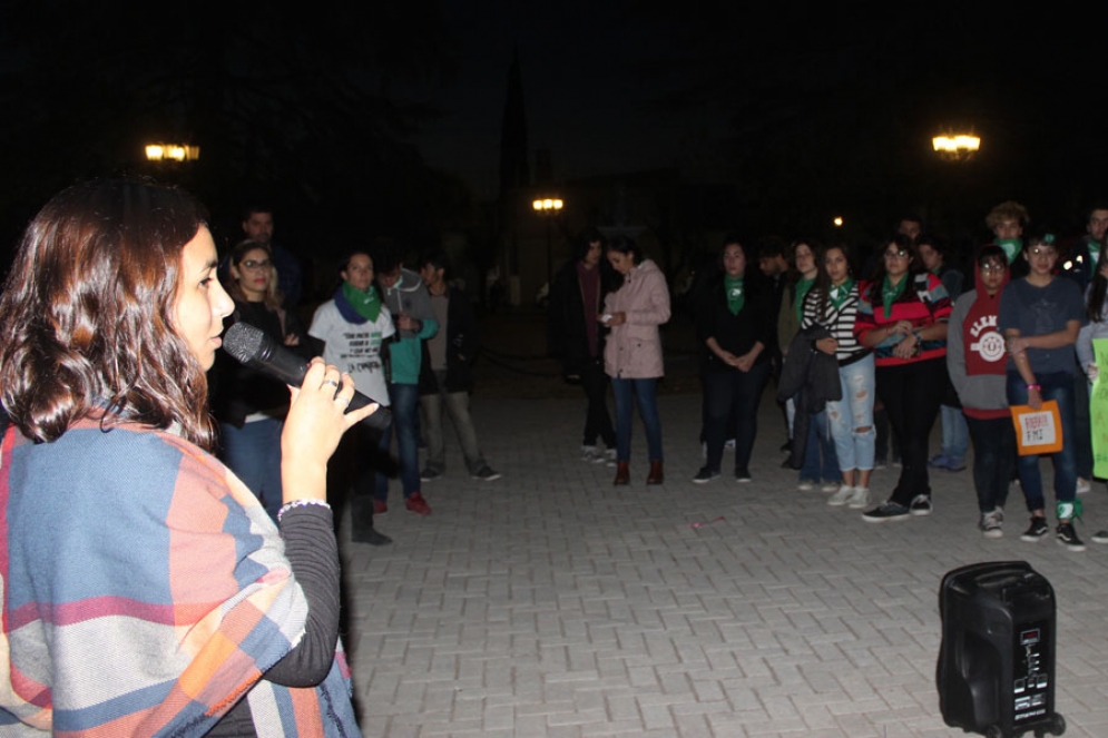 La manifestaci&oacute;n tuvo lugar en la plaza San Mart&iacute;n.