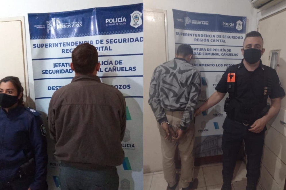 Los dos apresados en el Destacamento de Los Pozos.