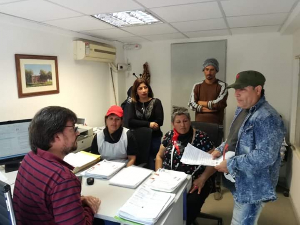 Jornada de protesta en la sede ANSES