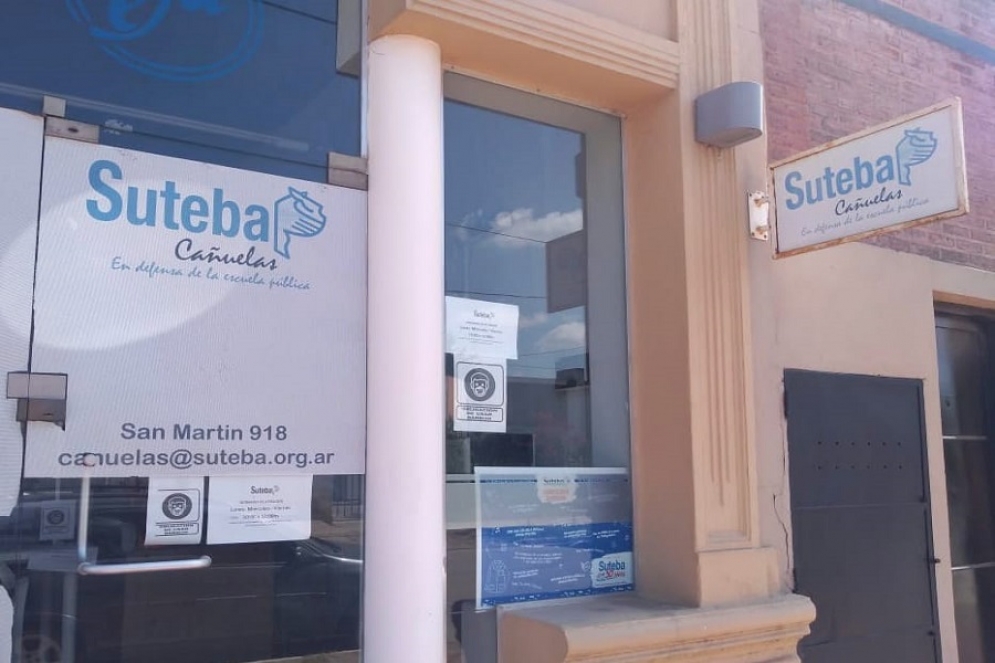 Oficina de Suteba ubicada en la calle San Mart&iacute;n al 918. 
