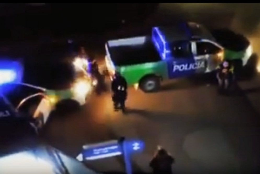 La familia de Andrea grab&oacute; desde el balc&oacute;n.