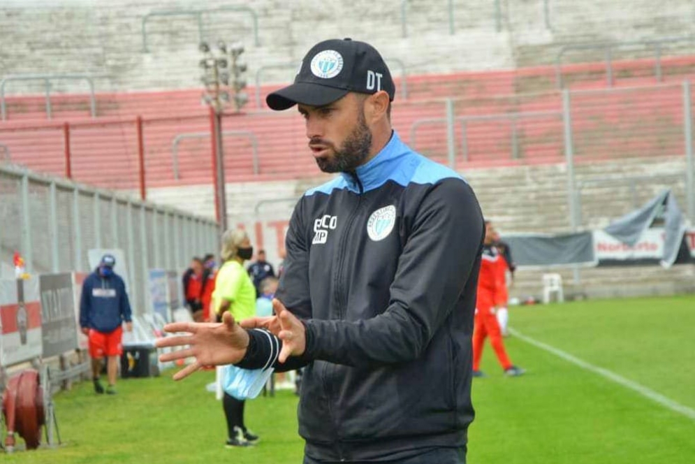  Perelman en su primera experiencia en Argentino de Merlo. (FOTO: Radio Bunker FM94.9).