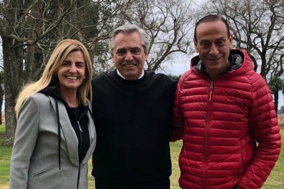 La fotograf&iacute;a publicada por Fassi en la tarde del lunes feriado.