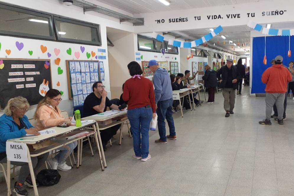 La mesa 135 de la Escuela N&deg;33, habilitada. 