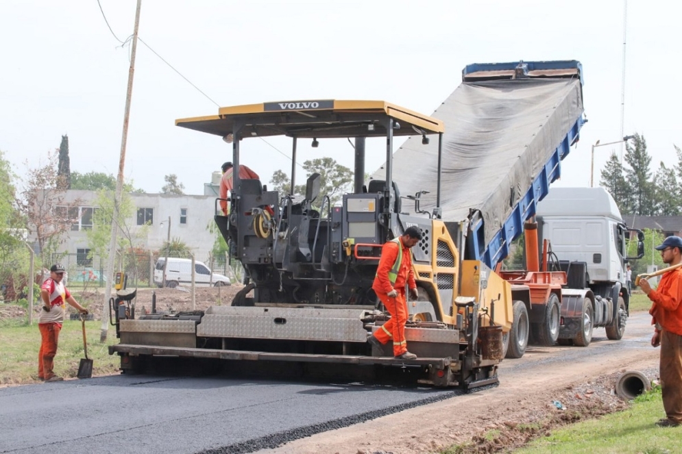Maquinas trabajando en la zona.