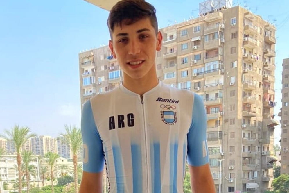 Salm&oacute;n con el seleccionado argentino. 