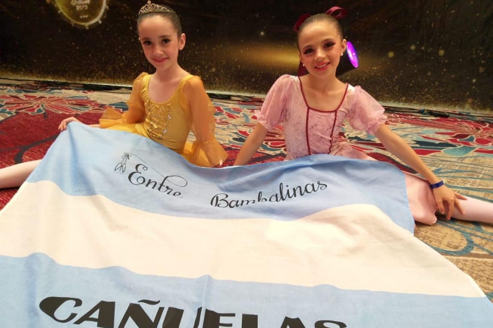 Mar&iacute;a Luz y Delfina en Orlando. 