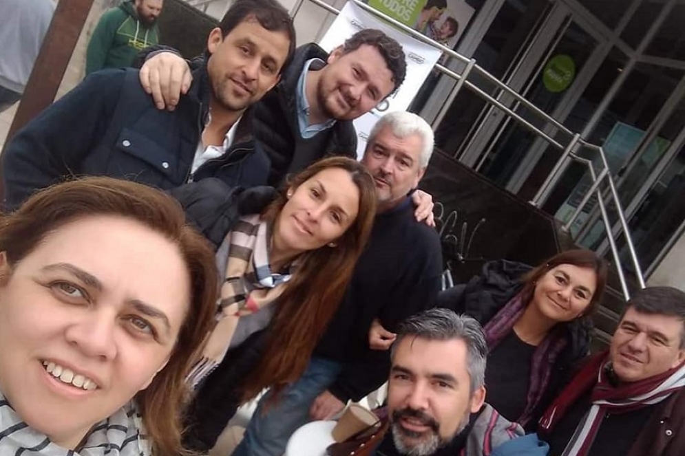 Otros tiempos, el PRO unido en plena campa&ntilde;a. 