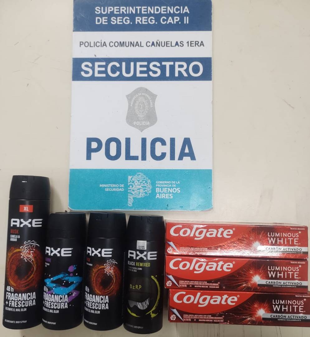 Los productos incautados por la polic&iacute;a. 