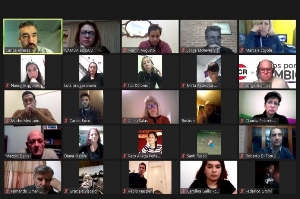 El encuentro se realiz&oacute; de manera virtual. 