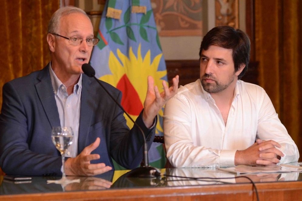 El ministro de Salud Daniel Goll&aacute;n, junto al Secretario de Atenci&oacute;n a las Personas, Nicol&aacute;s Kreplak.