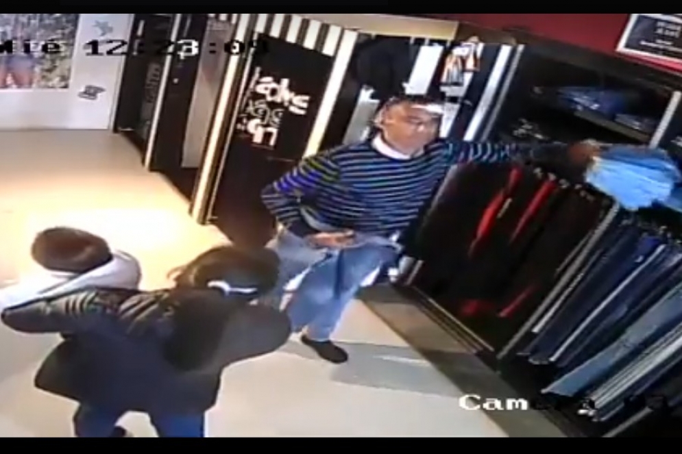 La imagen capturada de la c&aacute;mara de seguridad. 