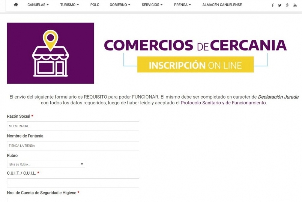 El jueves a la tarde se habilit&oacute; el formulario en la p&aacute;gina del municipio.