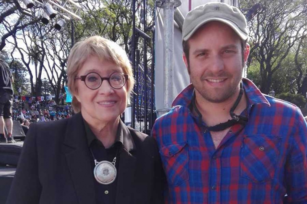 Junto a Teresa Parodi, ex ministra de Cultura en la gesti&oacute;n de CFK.