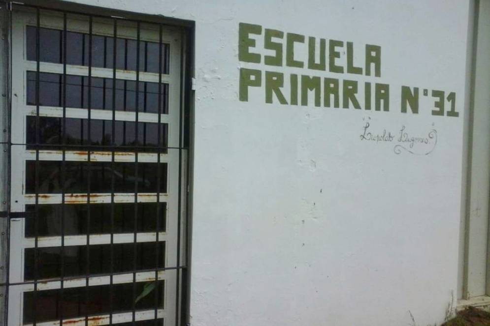 La fachada de la Escuela Primaria N&deg;31 "Leopoldo Lugones". 