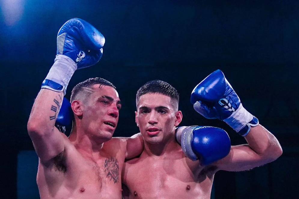 Daneff se mostr&oacute; en ritmo durante los seis asaltos, pero no alcanz&oacute;. (FOTO: Boxeo de Primera).