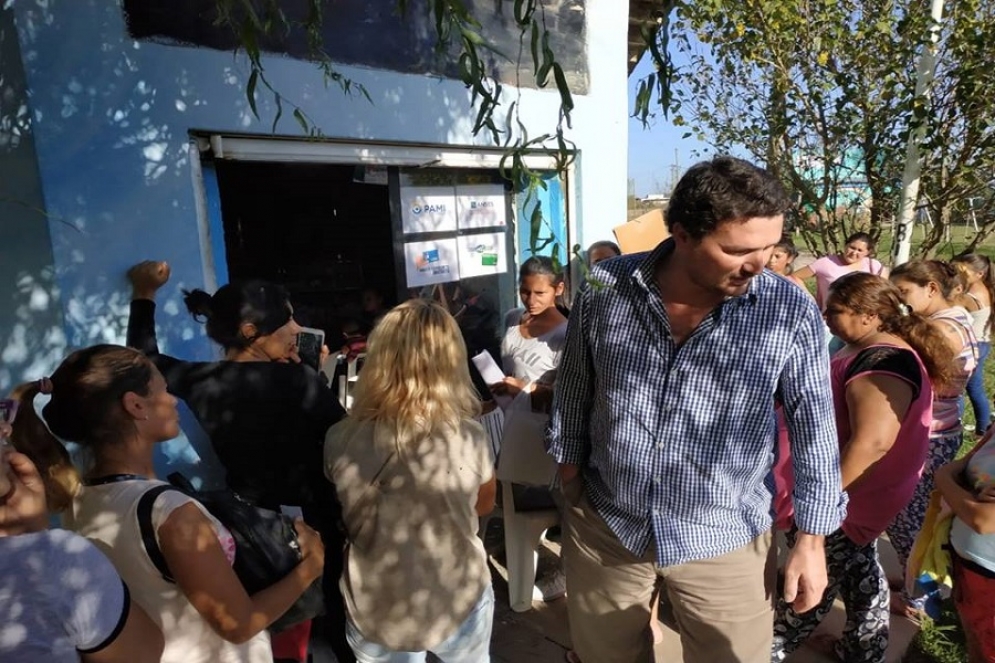 Santiago Mac Goey, durante la semana en M&aacute;ximo Paz. 