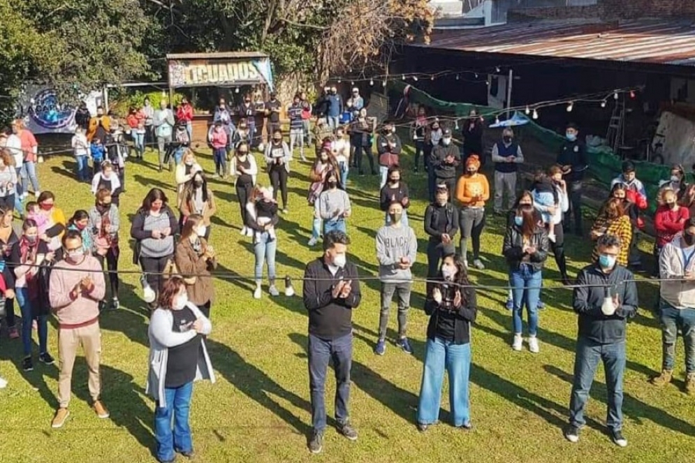 La convocatoria fue este viernes en el patio del CCV.