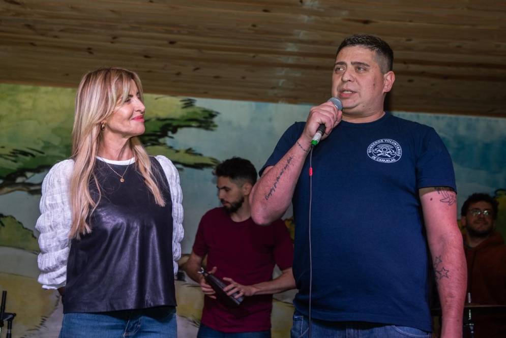 Fassi y Coronel en el escenario.