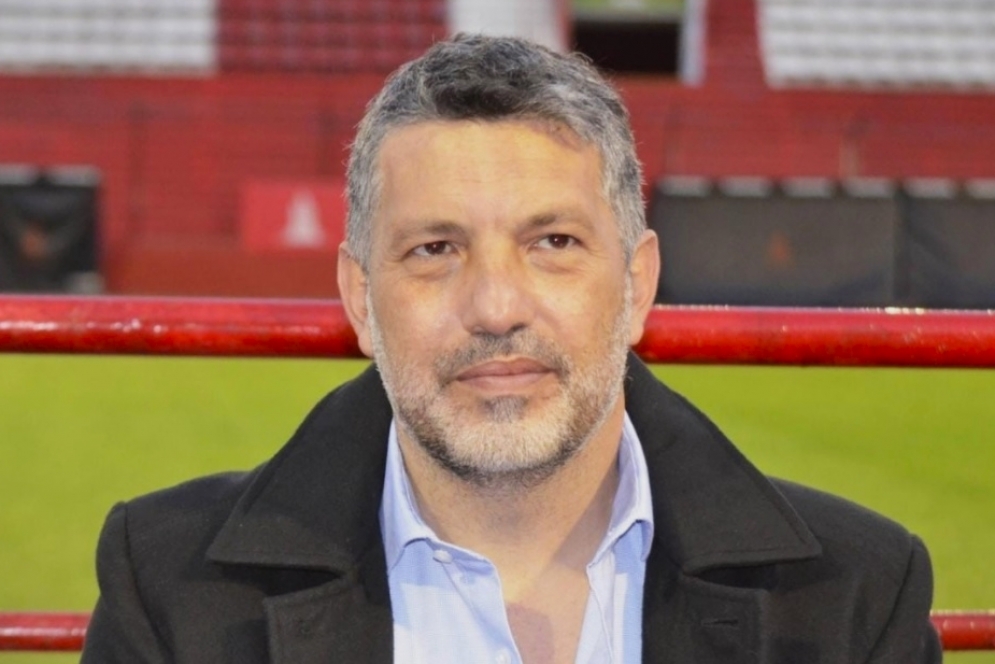 David Garz&oacute;n, presidente del "globito" de Parque Patricios (Foto: Prensa Hurac&aacute;n).