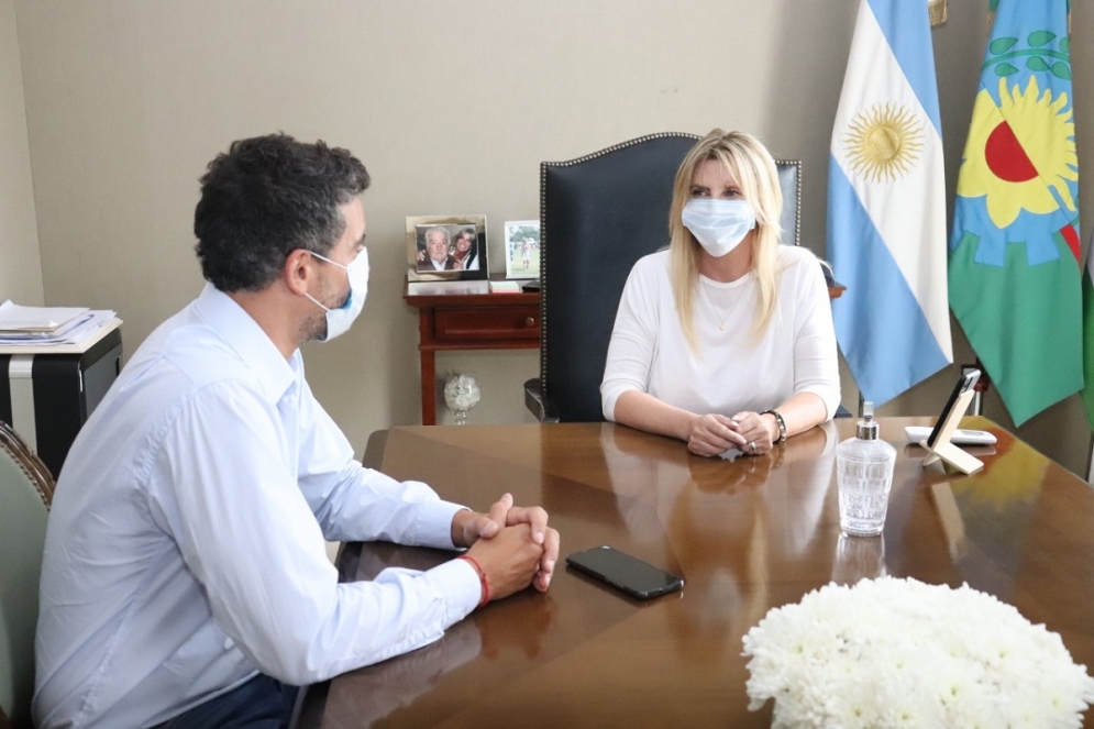 Ducasse y Fassi en el despacho de la titular del ejecutivo.