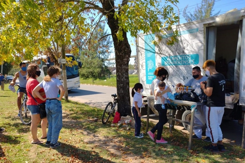 El cami&oacute;n en el Skate Park del B&deg; San Jos&eacute;.