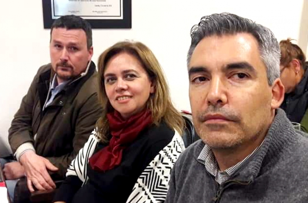 Blasco, junto a &Aacute;lvarez y Mac Goey.