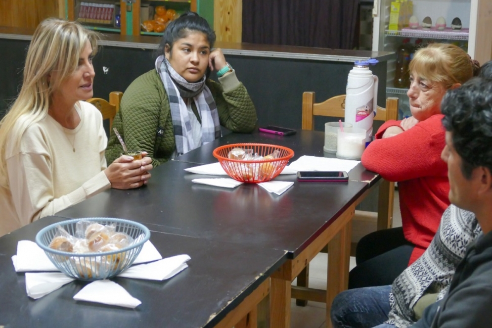 Fassi en la reuni&oacute;n en la Sociedad de Fomento de Los Aromos. 